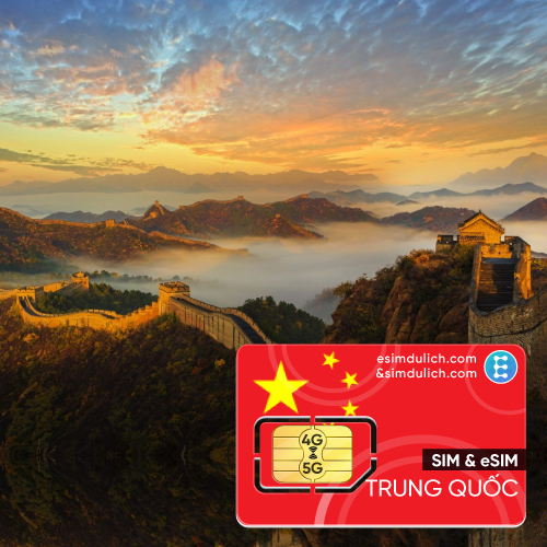 Sim Du Lịch Trung Quốc (China) 8 Ngày Tốc Độ Cao